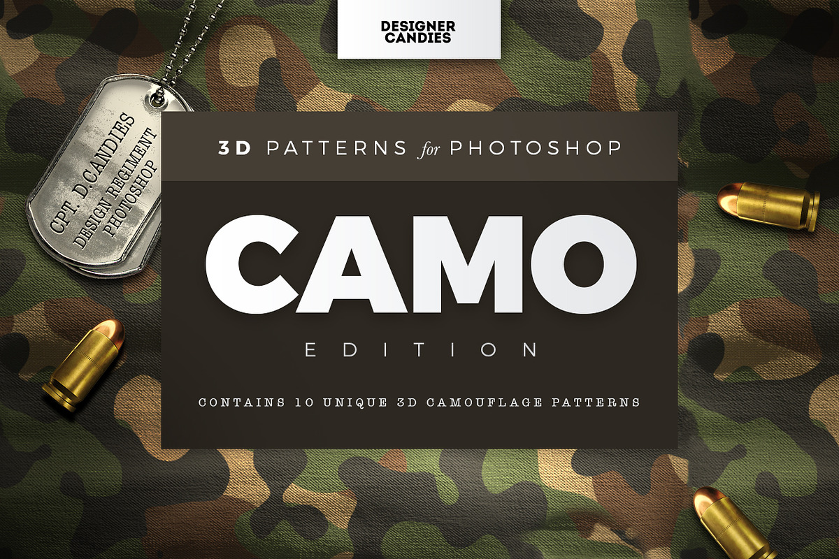Camouflage Patterns for Photoshop in Patterns - product preview 8