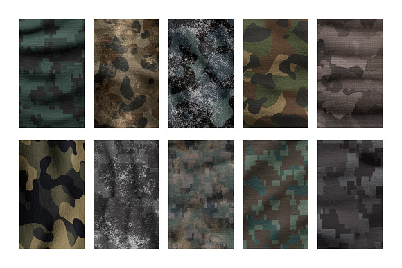 Camouflage Patterns for Photoshop in Patterns - product preview 1
