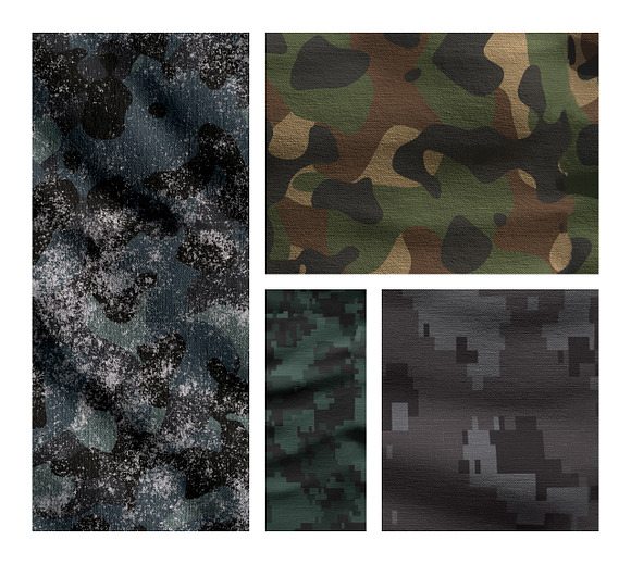 Camouflage Patterns for Photoshop in Patterns - product preview 2