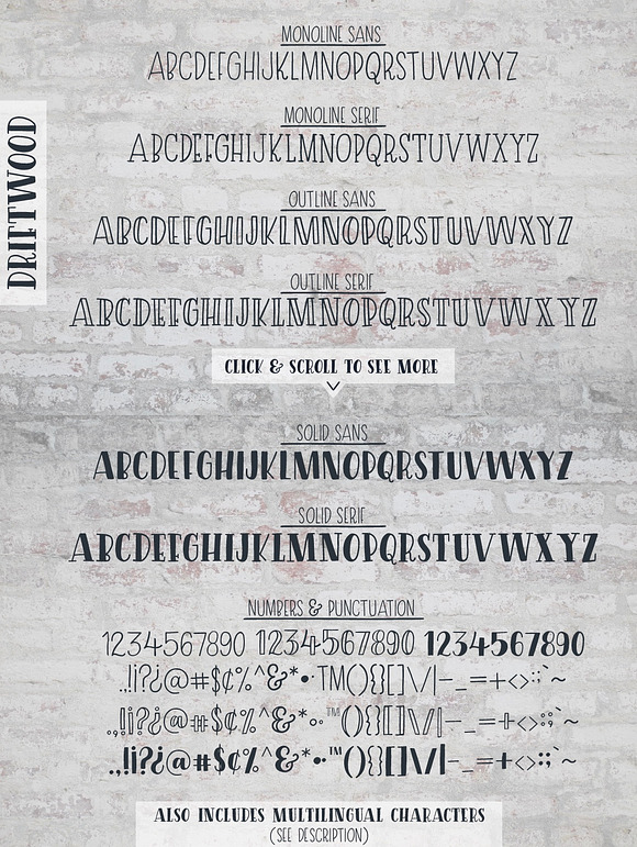 Driftwood Font Family in Display Fonts - product preview 9