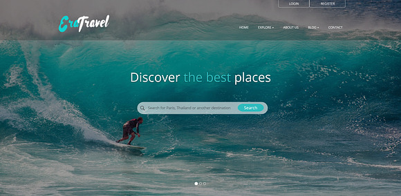 EraTravel - Responsive HTML Template in Website Templates - product preview 3