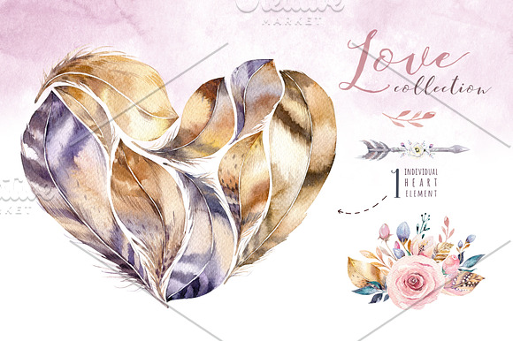 Feather love collection in Illustrations - product preview 1
