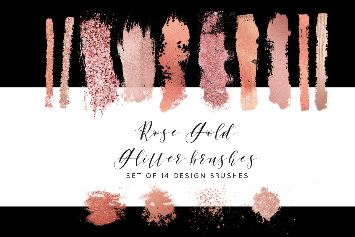 Rose Gold Brushes in Illustrations - product preview 8