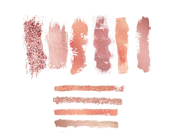 Rose Gold Brushes in Illustrations - product preview 1