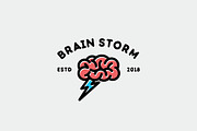Brain Storm Logo Template