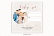 5"x5" Gift Certificate Template