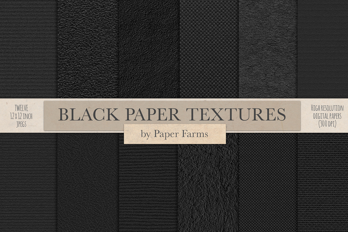 Black Paper Textures in Textures - product preview 8