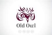 Old Wise Owl Logo Template