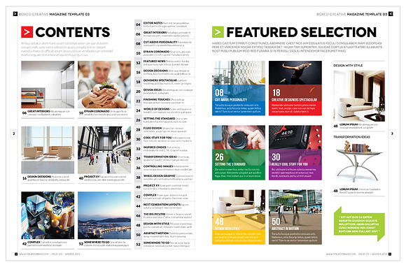 Magazine Template InDesign 03 in Magazine Templates - product preview 9