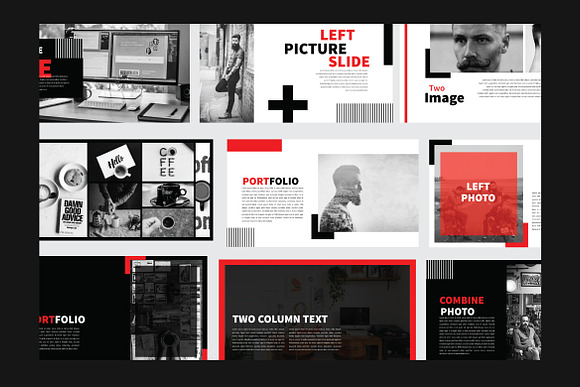Black Modern Layout Powerpoint in PowerPoint Templates - product preview 3
