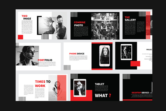 Black Modern Layout Powerpoint in PowerPoint Templates - product preview 4