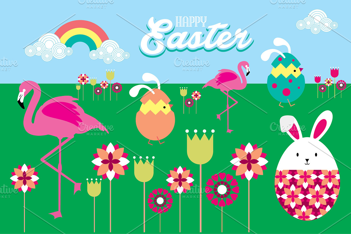 easter vector in Illustrations - product preview 8