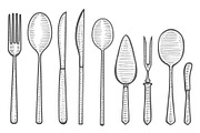 cutlery vector illustration