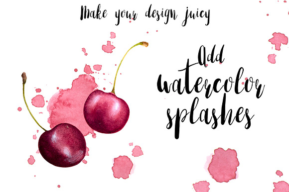 Watercolor berries collection in Illustrations - product preview 2