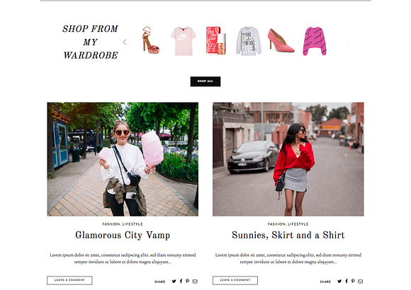 Fashion & Lifestyle Blog Theme - XO in WordPress Minimal Themes - product preview 2