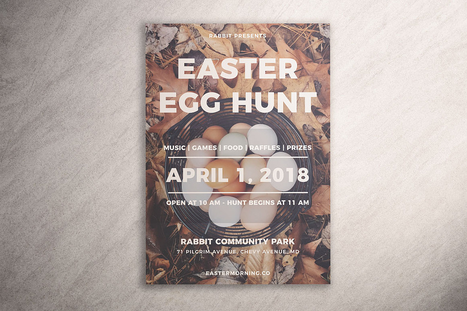 Simple Easter Egg Hunt Flyer