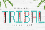 TRIBAL Vector Font