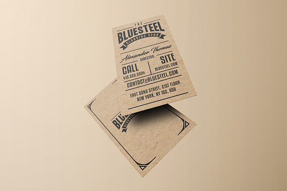 Typography Kraft Paper Business Card in Business Card Templates - product preview 1