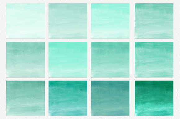 MINT WATERCOLOR OMBRE PAPER in Textures - product preview 2