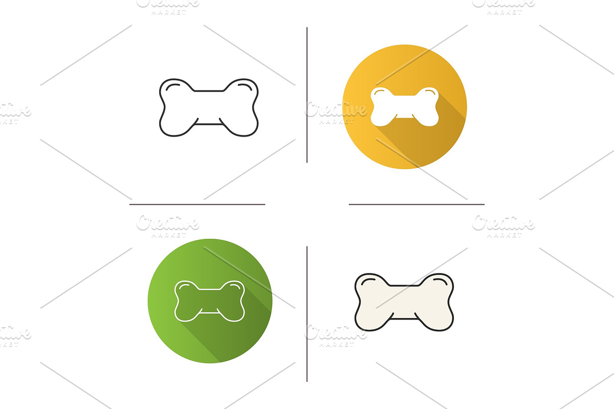 Dog's bone toy icon in Graphics - product preview 8
