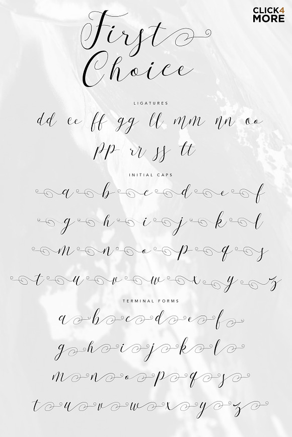 First Choice - Wedding Calligraphy in Script Fonts - product preview 7