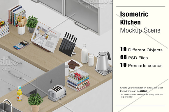 Kitchen Scene Creator Mock-up in Scene Creator Mockups - product preview 17