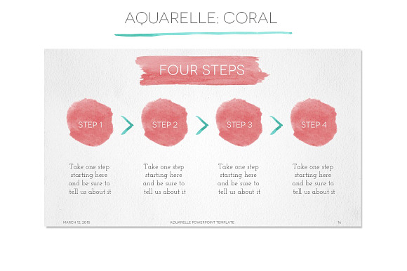 Aquarelle Powerpoint Template in PowerPoint Templates - product preview 4