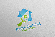 House cleaning services vector logo