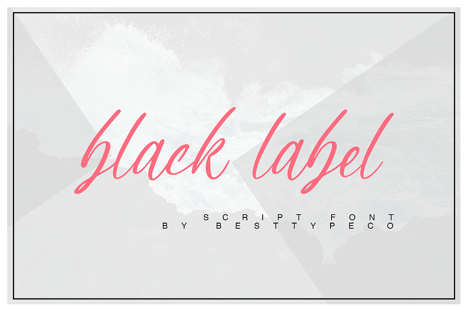 Black Label in Script Fonts - product preview 8