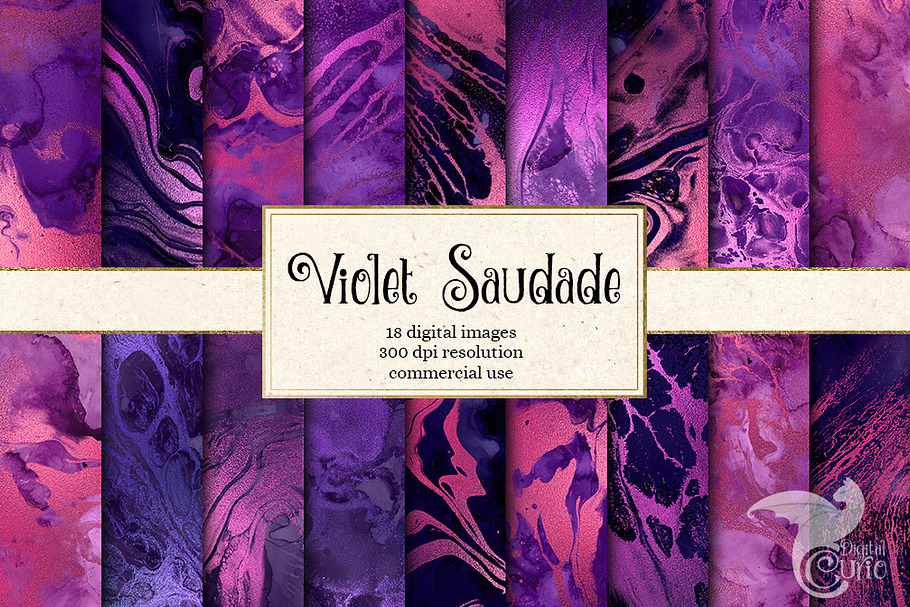 Violet Saudade Liquid Textures