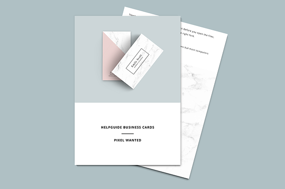 Pink Marble Creative Business Cards in Business Card Templates - product preview 3