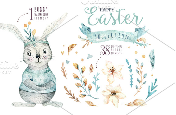 Spring & Easter BUNDLE 50% off in Illustrations - product preview 18