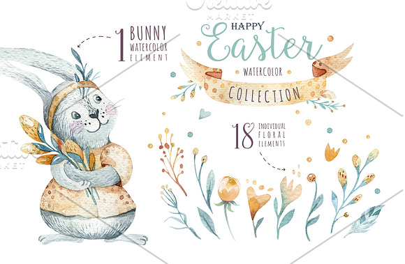 Spring & Easter BUNDLE 50% off in Illustrations - product preview 24