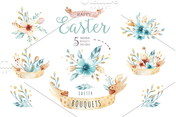 Spring & Easter BUNDLE 50% off in Illustrations - product preview 26