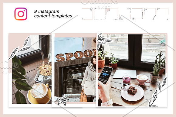 INSTAPACK all instagram templates in Instagram Templates - product preview 3