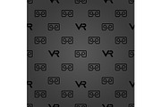 Seamless Vector Pattern With VR Logos