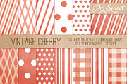 Vintage Cherry 14 Pattern Set
