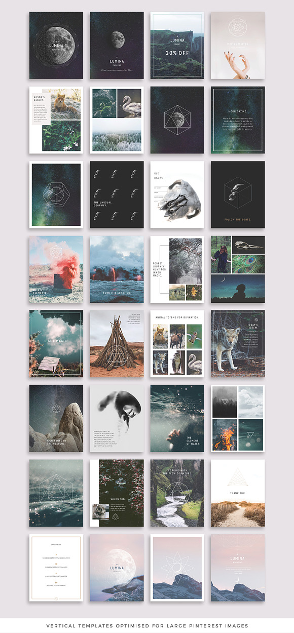 LUMINA Pinterest Pack in Pinterest Templates - product preview 2