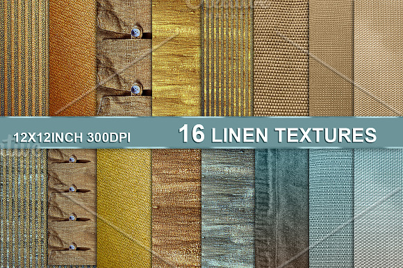 Linen Canvas Texture Backgrounds in Textures - product preview 3