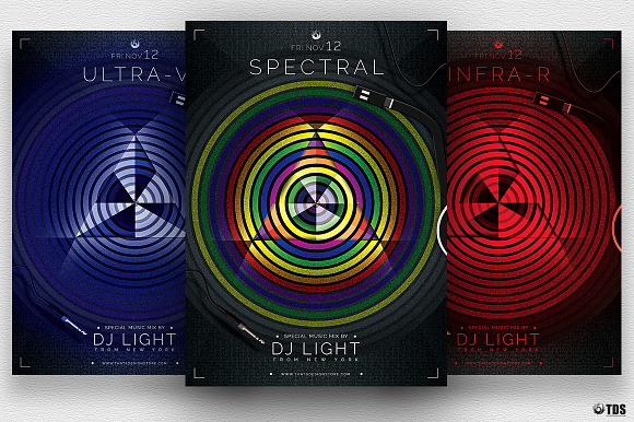 Music is Light Flyer Template in Flyer Templates - product preview 1
