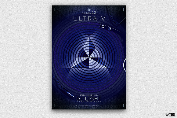 Music is Light Flyer Template in Flyer Templates - product preview 4