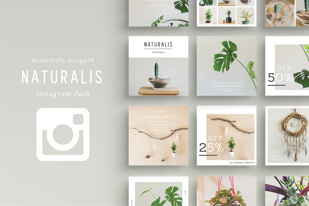 NATURALIS Instagram Pack in Instagram Templates - product preview 8