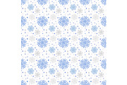 Seamless Vector Background With Snowflakes
