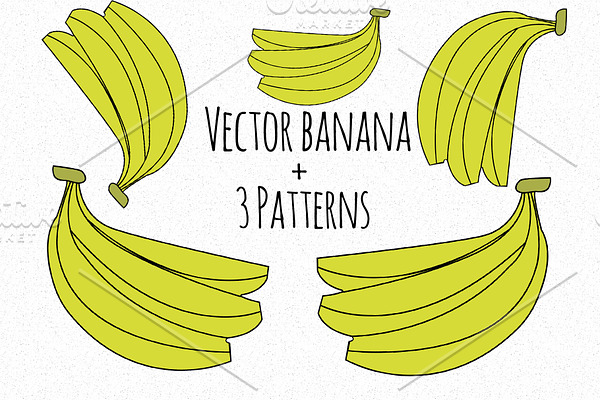 Vector cute banana