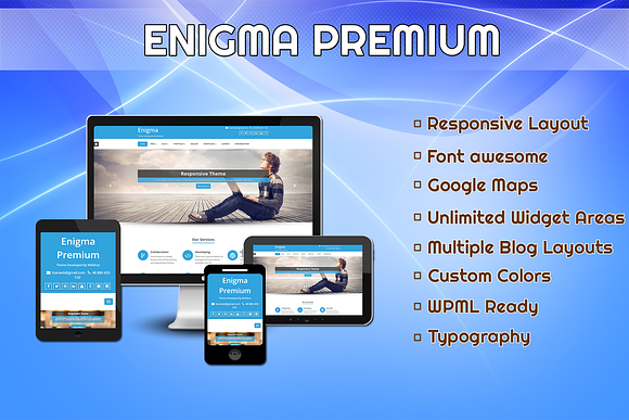 Enigma Premium  WordPress Theme in WordPress Business Themes - product preview 2