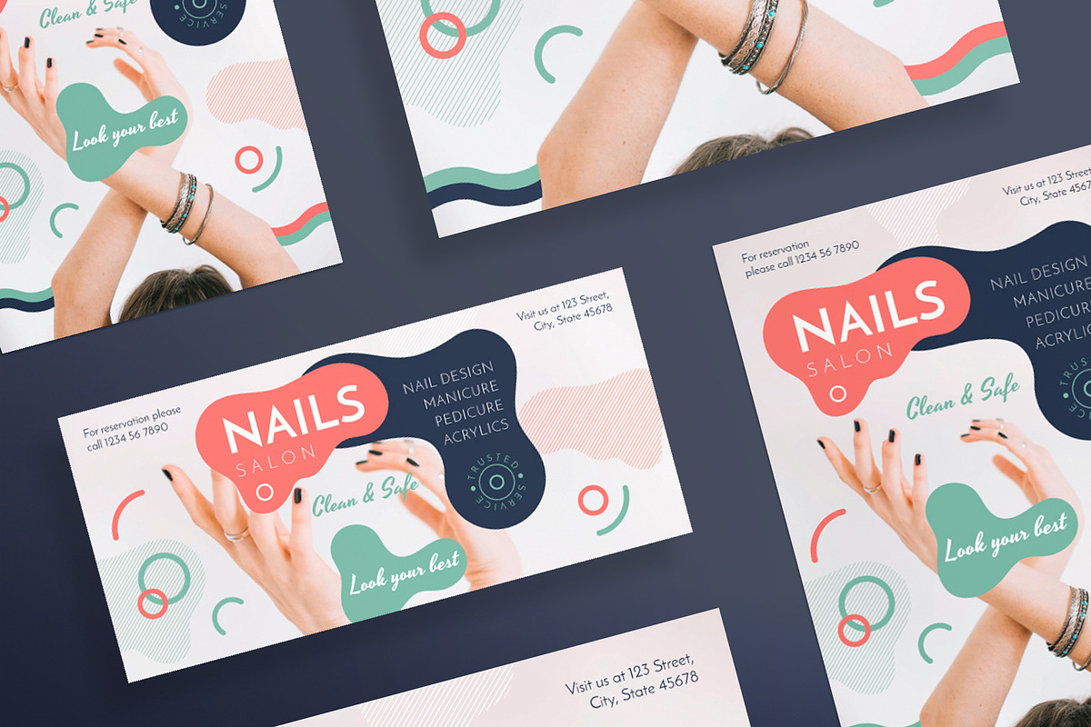 Flyers | Nail Design Salon in Flyer Templates - product preview 8