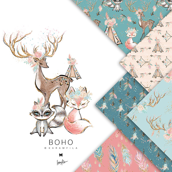 Cute Boho Patterns in Patterns - product preview 8