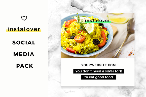 Instalover Instagram SocialMediaPack in Instagram Templates - product preview 1