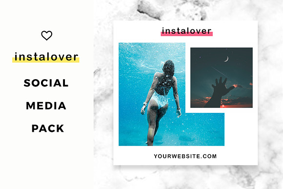 Instalover Instagram SocialMediaPack in Instagram Templates - product preview 6