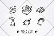 Cleaning - Hand Drawn Icons